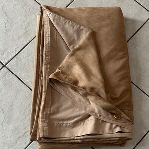 Queen Duvet Cover Elegant Tan Vegan Microsuede